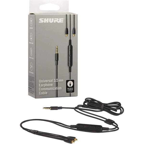 Shure RMCE-UNI, Remote Microphone Universal Cable: for SE Model Earphones (SE215, SE315, SE425, SE535, SE846) (RMCE UNI)