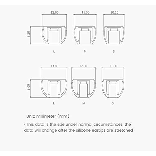 Tanchjim T-APB, T300B+300T Silicone Replacement Eartips (2 Pairs): Air Pressure Balance Sound Transmission (T-APB)