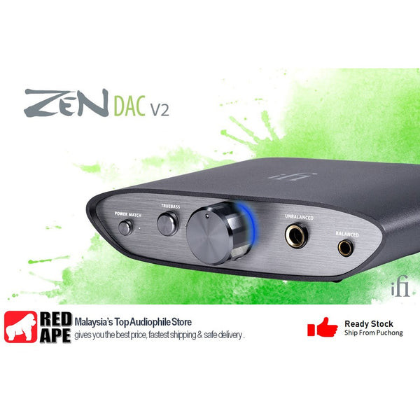 iFi Audio Zen DAC v2, Desktop DAC and Amplifier: High-Resolution, 4.4mm Balanced, Updated 2021 DAC/AMP (Zen Dac V2)