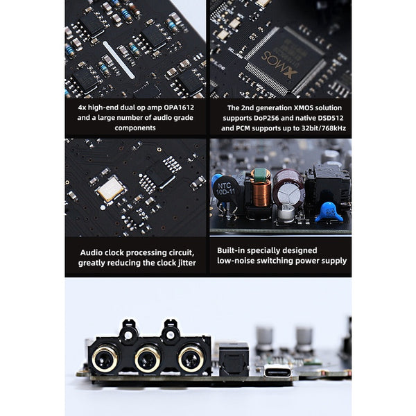 SMSL SU-6, Desktop Digital-to-Analog Converter: Bluetooth 5.0 LDAC Stereo Bluetooth and USB Decoding DAC (SU6, SU 6)