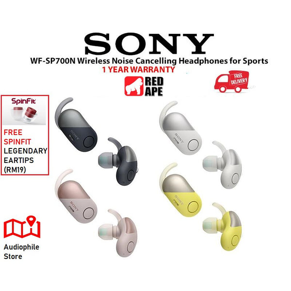 Sony WF-SP700N, Truly Wireless Earbuds: Noise Cancelling Earphones TWS (WFSP700N)