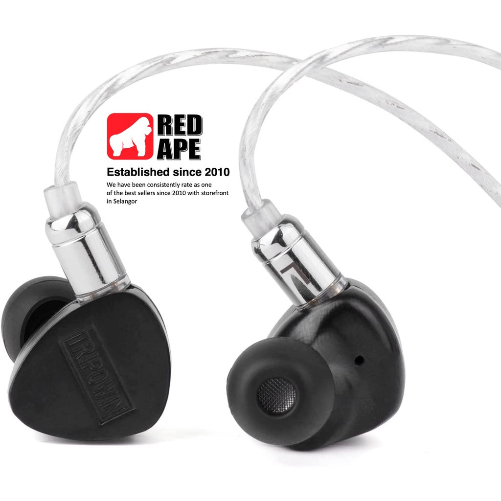 Tripowin Leá, In-Ear Monitors: 10mm LCP Dynamic Driver, Deep Bass, Detachable 2pin Cable (Lea)