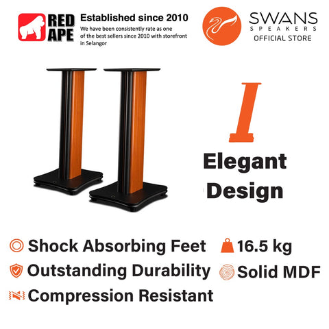 Hivi Swans ST 3.2, Speaker Stands: For Bookshelf Speakers like M500 and M300 MKII Stand (ST 3.2)