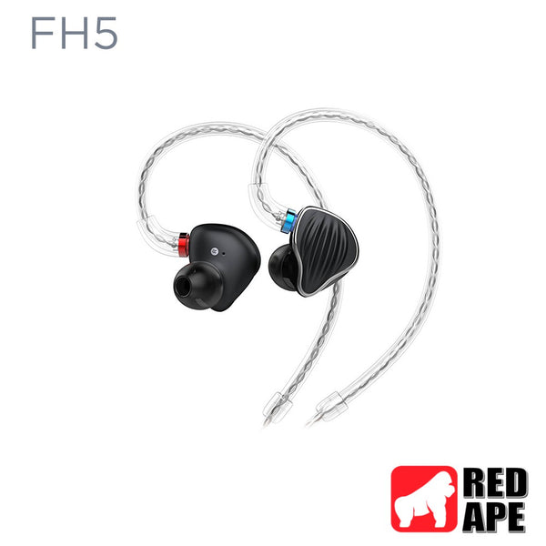 FIIO FH5, Hybrid Driver In-Ear Monitors: High-Resolution with Quad Balanced and Dynamic Drivers IEM (FH 5)