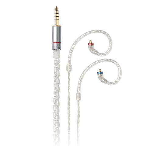 FIIO LC-2.5C/LC4.4C, MMCX In-Ear Monitors Cable: Silver-Plated Earphone Replacement Cable (LC2.5C, LC4.4C)