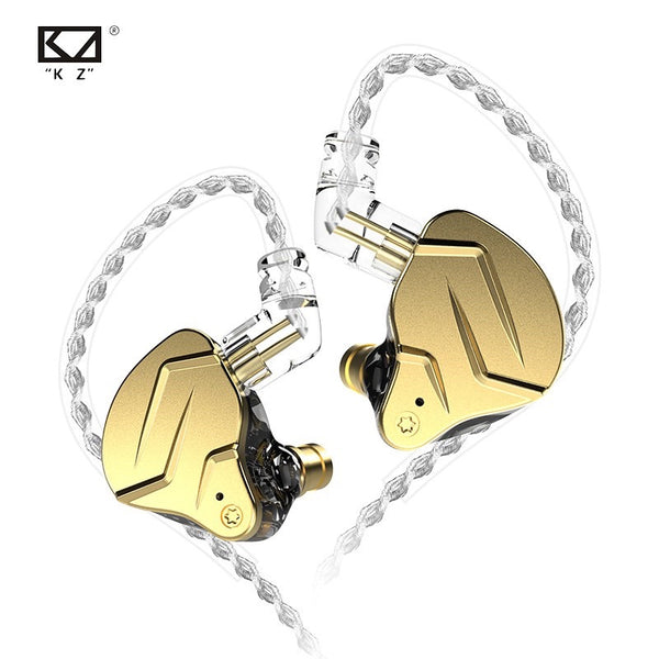 KZ ZSN Pro, In-Ear Monitors: 1BA+1DD Hybrid HiFi Bass Earphones with Microphone Earphones IEM