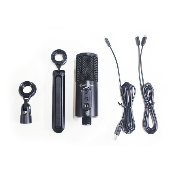 Audio Technica ATR2500X-USB, USB Condenser Microphone: Professional USB Studio Recording Professional Mic (ATR2500X USB)