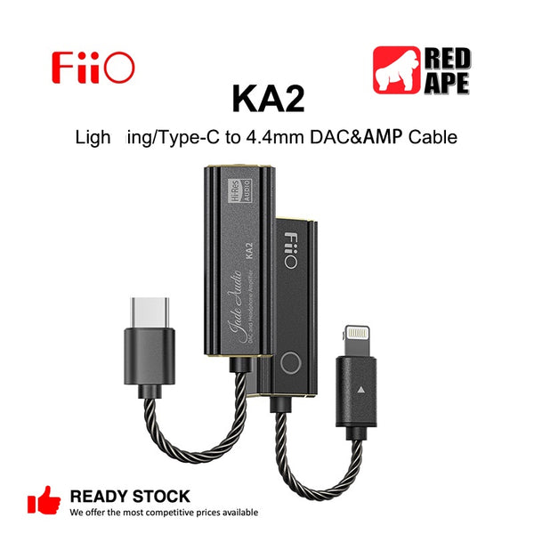 FiiO KA2, Portable Dongle DAC and Amplifier: Dual CS43131, 4.4mm Balanced Output Hi-Res Compact DAC/AMP (KA 2)