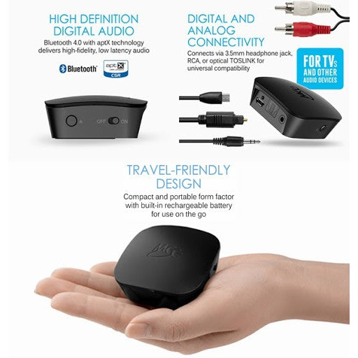 MEE Audio Connect, Bluetooth Audio Transmitter: Dual Headphone & Speaker Transmitter (Connect)