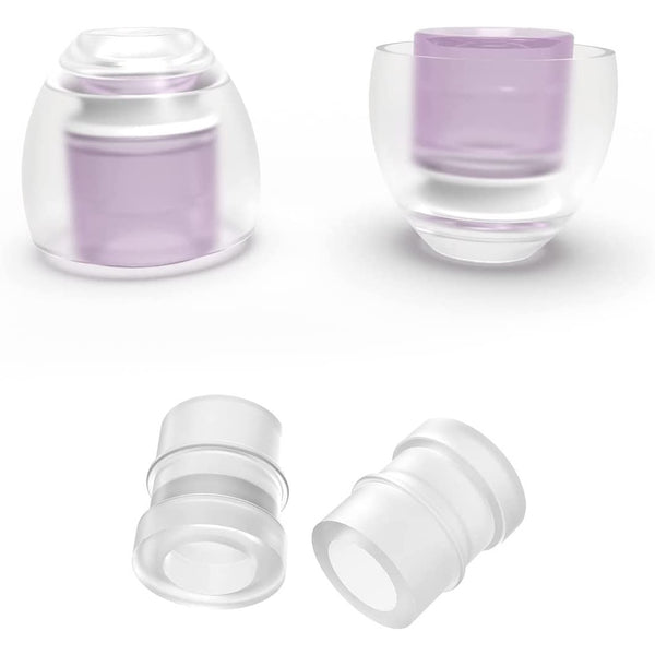 SpinFit CP100+ V2, Silicone Replacement Eartips (2 Pairs): with Adapter for IEM Premium Ear Tips (CP 100+ V2)