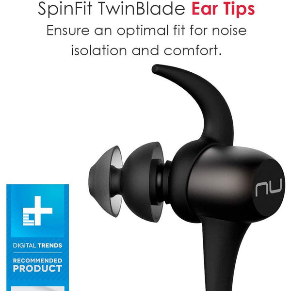 Optoma NuForce BE Sport3, Wireless Bluetooth In-Ear Headphones: Gunmetal Design Sports Earphones (Besports3)