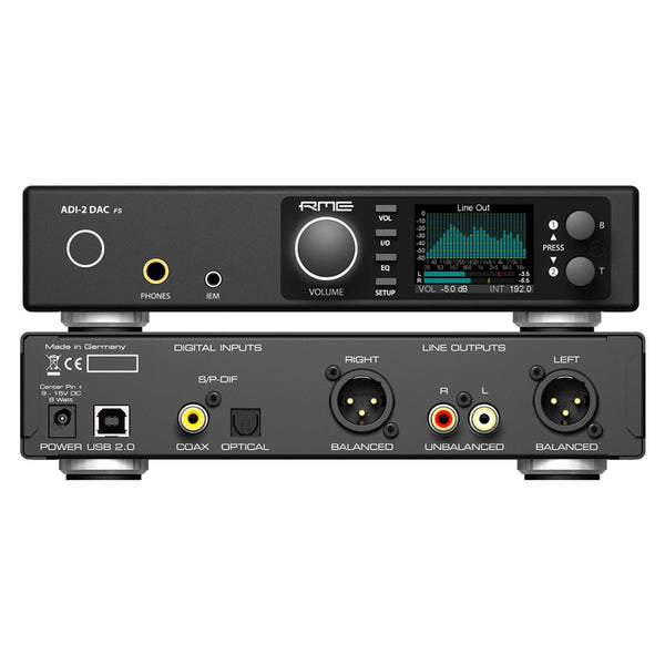 RME ADI-2 DAC, DAC and Amplifier: ESS FS Ultra-Fidelity PCMDSD 768 kHz, Premium DAC/AMP (ADI 2)