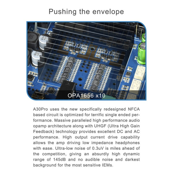 Topping A30 Pro, Desktop Power Amplifier: NFCA AMP with 4.4mm BAL, XLR 4pin BAL, and 6.35mm Outputs AMP (A30 Pro)