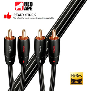 AudioQuest Tower, RCA to RCA Interconnect Cable (1.5m): Premium Audiophile Audio Cable (Tower)