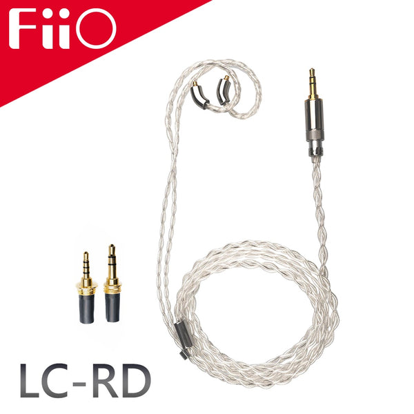 FiiO LC-RD or LC-RD Pro, MMCX In-Ear Monitors Upgrade Cable: with Swappable Plugs MMCX Replacement Cable (LCRD, LCRDPro)