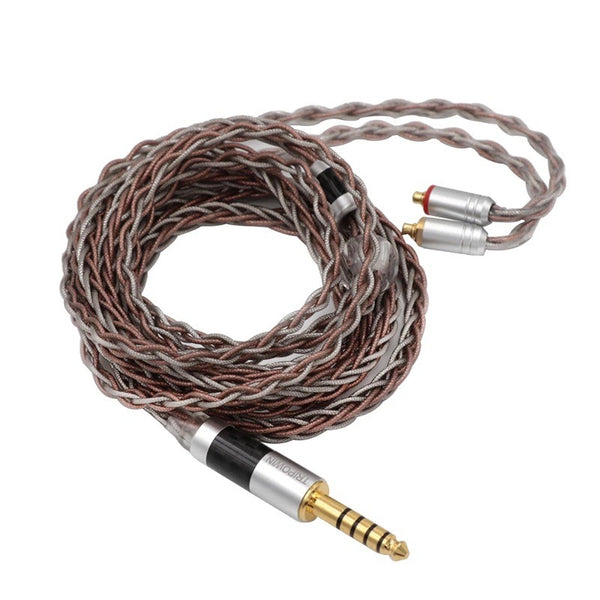 Tripowin C8, In-Ear Monitors Upgrade Cable: 8-Core Silver-Copper Foil Braided Earphone Replacement Cable (C8 )