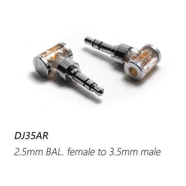 ddHifi DJ44AG or DJ35A, 2.5mm to 4.4mm Adapter: Balance Adapter (Updated Rhodium Edition)