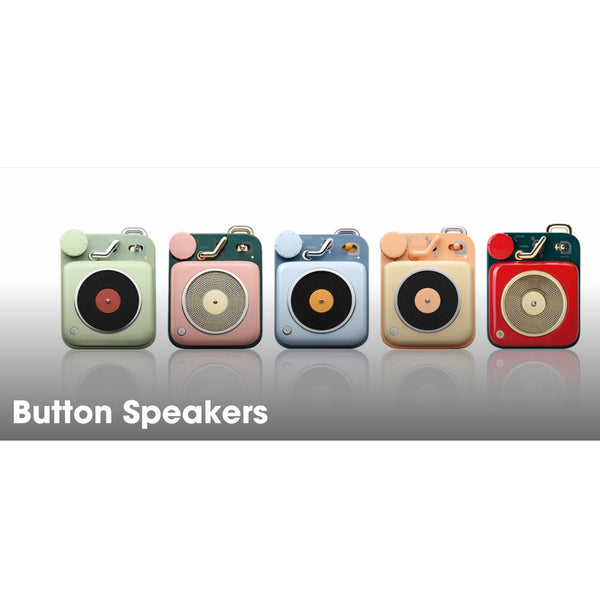 Button MW-P1I, Wireless Bluetooth Speaker: Cute Creative Retro Wireless Audio Mini Bluetooth Speaker (MW-P1I)