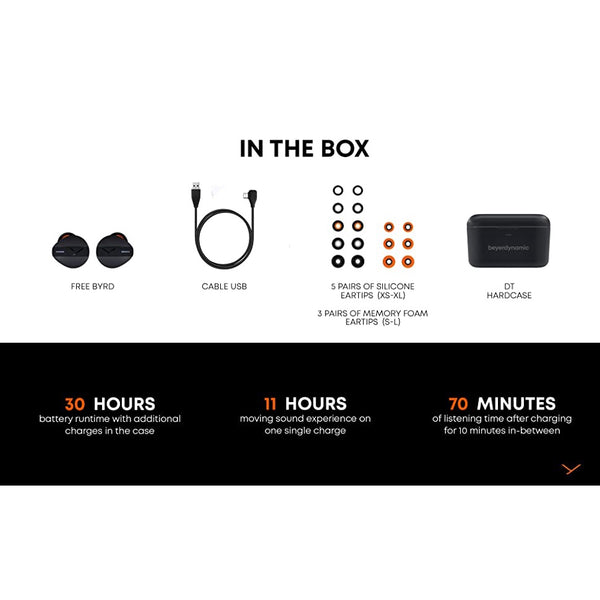 Beyerdynamic Free BYRD, True Wireless Earbuds: Black, Active Noise Cancelling TWS (Free BYRD)