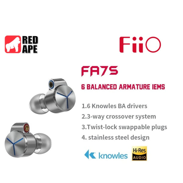 Fiio FA7s, Balanced Armature In-Ear Monitors: 6BA Earphones IEM (FA 7S, FA7 S)