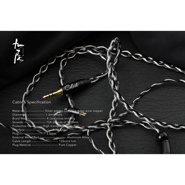 Kinera Celest Gumiho, In-Ear Monitors: Hybrid Driver with 10mm Square Planar + 1BA Earphones IEM (Celest Gumiho)