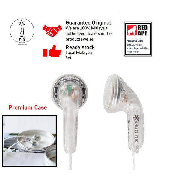 Moondrop ShiroYuki, Dynamic Wired Earbuds: high-fidelity Dynamic Driver Hifi Earphones (Shiroyuki)