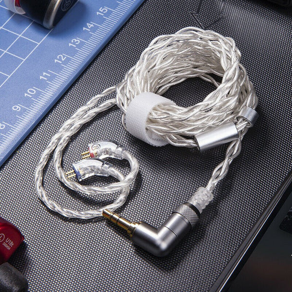 FiiO LS-4.4D, Dual Pin 0.78mm Upgrade Cable with Mic: Balanced 2-Pin 0.78 Earphone Cable (LS4.4D, LS 4.4D)