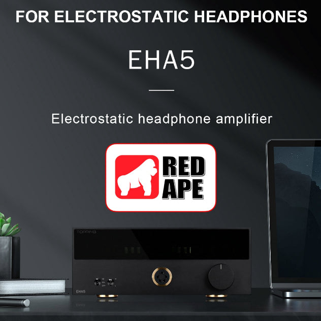Topping EHA5 Electrostatic Headphone Amplifier for Electrostatic STAX and Audeze Carbon Headphones READY STOCK