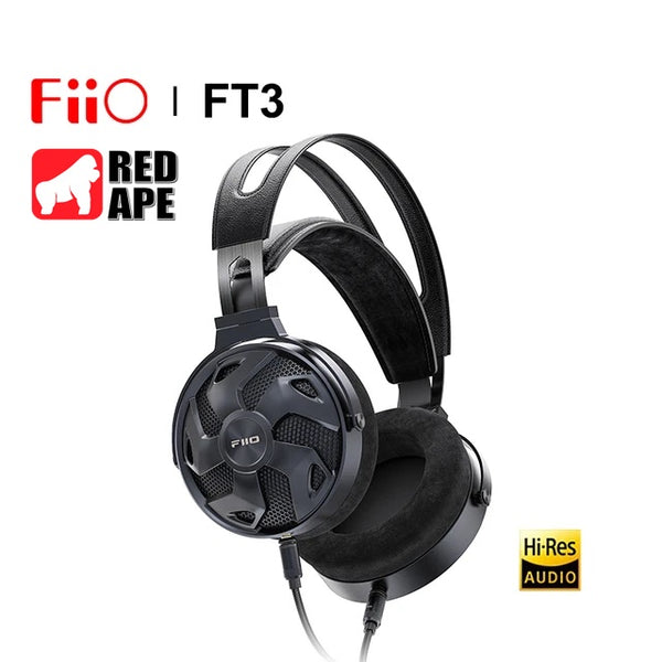 FiiO FT3 Wired Headphone 60mm High-Performance Dynamic Driver Open-Back Headset 3.5mmSE/4.4mm/6.35mm