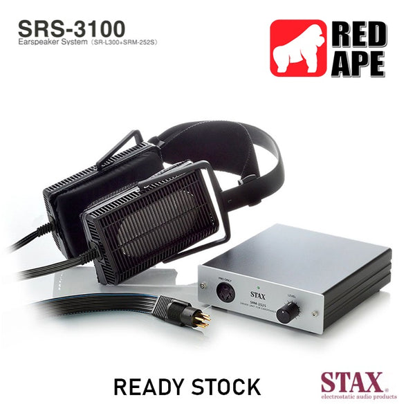 STAX SRS-3100 Combo comes with SR-L300 Electrostatic Ear Speakers and SRM-252S Driver Unit Amplifier