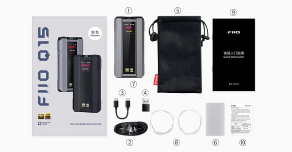 FiiO Q15 Portable Desktop-Grade Machine! DAC and Headphone Amplifier FIIO Q15