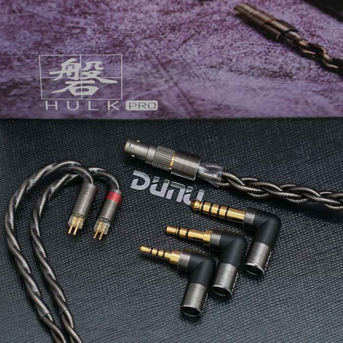 Dunu Hulk Pro, Headphone Cable: Multi-Connector, Includes 4.4mm, 2.5mm Balanced, and 3.5mm Cables