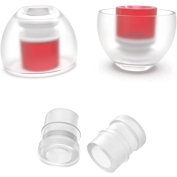 SpinFit CP100+ V2, Silicone Replacement Eartips (2 Pairs): with Adapter for IEM Premium Ear Tips (CP 100+ V2)