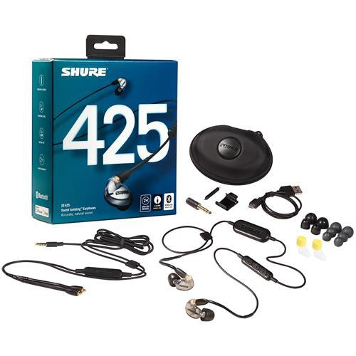 Shure SE425/SE425+BT1, In-Ear Monitors: Sound Isolating with Bluetooth Communication Cable IEM (SE 425)