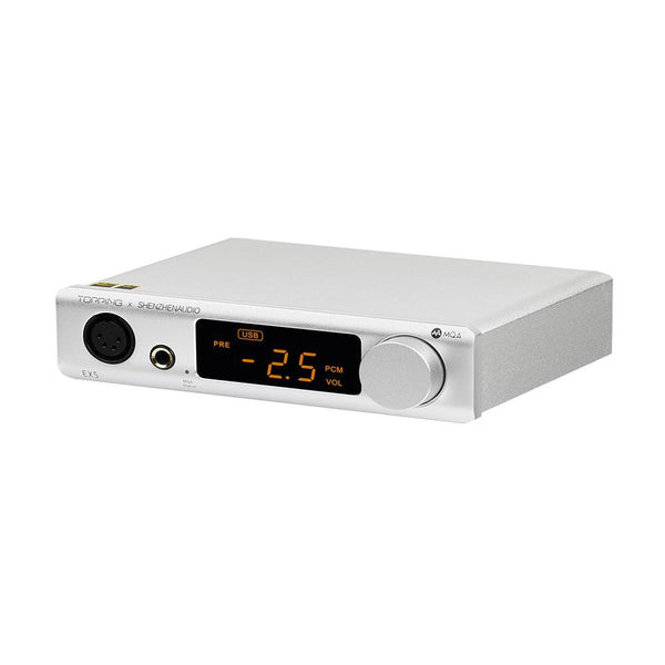 Topping EX5, DAC and Amplifier: with Bluetooth 5.0 LDAC DSD512 PCM 768kHz Hi-Res Audio DAC/AMP (EX5)