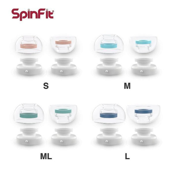 Spinfit CP1025, Silicone Replacement Eartips: for AirPods Pro or TWS Earphones Premium Ear Tips (CP1025)