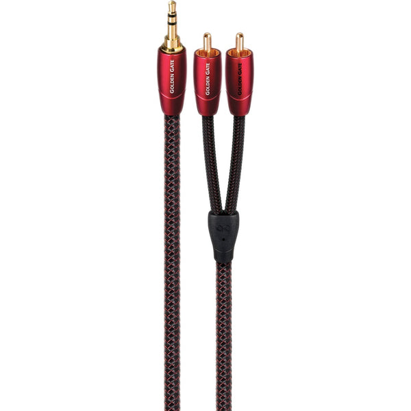 AudioQuest Golden Gate, 3.5mm to RCA Interconnect Cable (1.5m): High-Quality Upgrade Cable (AudioQuest Golden Gate)