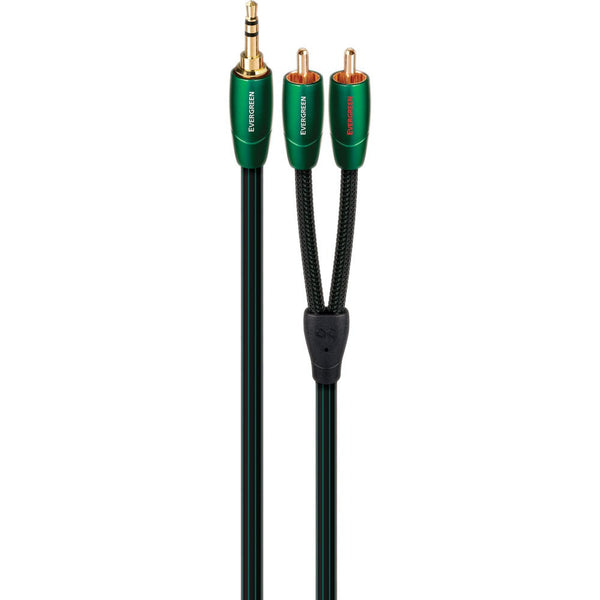 AudioQuest Evergreen, 3.5mm to RCA Cable: Gold-Plated Audio Cable