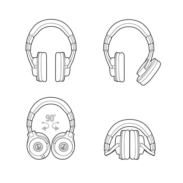 Audio Technica ATH-M40x, Closed Back Monitoring Headphones: Professional Studio-Grade Sound Headphone (ATH M40x, M 40x)