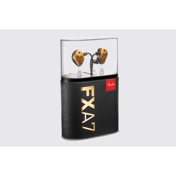 Fender FXA7 Pro, In-Ear Monitor (Gold): High Resolution Earphones IEM (FX A7)