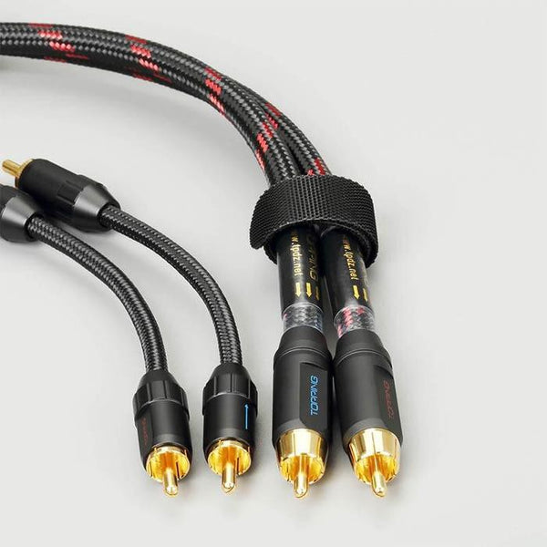 Topping TCR2-25, RCA Audio Cable: Professional Audio Signal Cable for Decoders and Amplifiers (TCR 2 25)