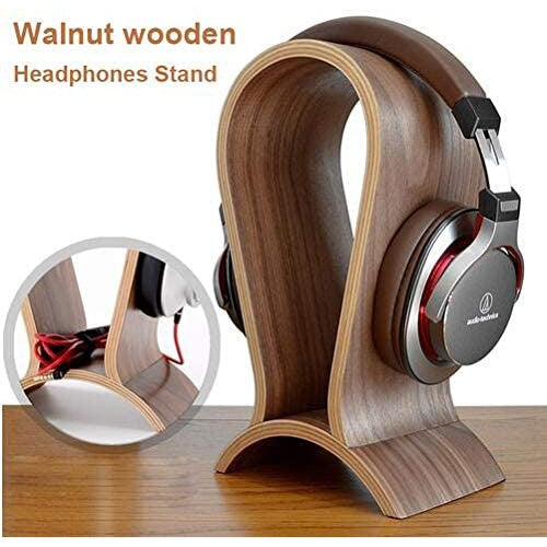 Premium Wooden Headphones Stand: Suitable for all headphones (Headphones Stand)