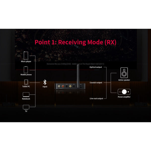 FiiO BTA30Pro, Bluetooth Transmitter and Receiver & DAC: for PC/TV/Speaker/Headphone with BT5.0 Tx/Rx & DAC (BTA 30)