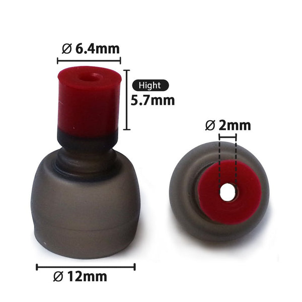 SpinFit CP800, Silicone Replacement Eartips: Patented Replacement Tips for Most IEM Eartips (CP 800)