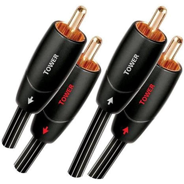 AudioQuest Tower, RCA to RCA Interconnect Cable (1.5m): Premium Audiophile Audio Cable (Tower)