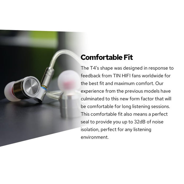 Tin Hifi T4, In-Ear Monitors: HiFi Earphones IEM (T 4)