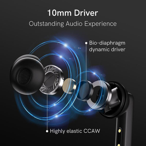 QCY T13 ANC, True Wireless Earbuds: Bluetooth 5.328dB in-depth ANC and Transparency Mode TWS