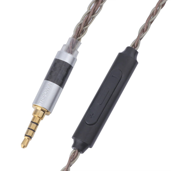 Tripowin C8, In-Ear Monitors Upgrade Cable: 8-Core Silver-Copper Foil Braided Earphone Replacement Cable (C8 )