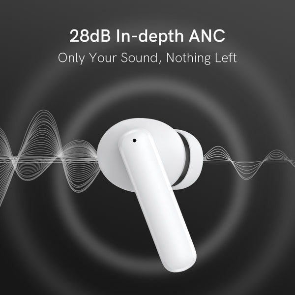 QCY T13 ANC Active Noise Cancelling Wireless Earbuds, Bluetooth 5.3 Headphones