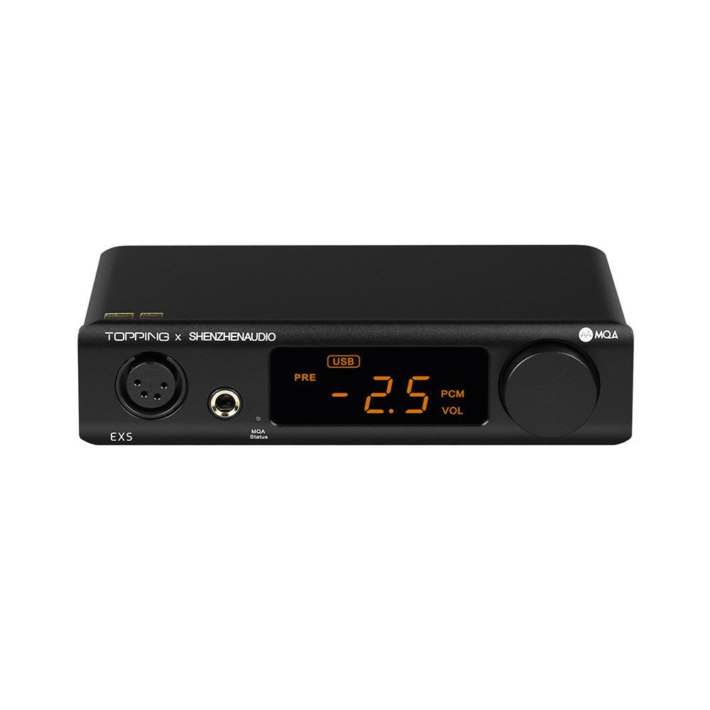 Topping EX5, DAC and Amplifier: with Bluetooth 5.0 LDAC DSD512 PCM 768kHz Hi-Res Audio DAC/AMP (EX5)